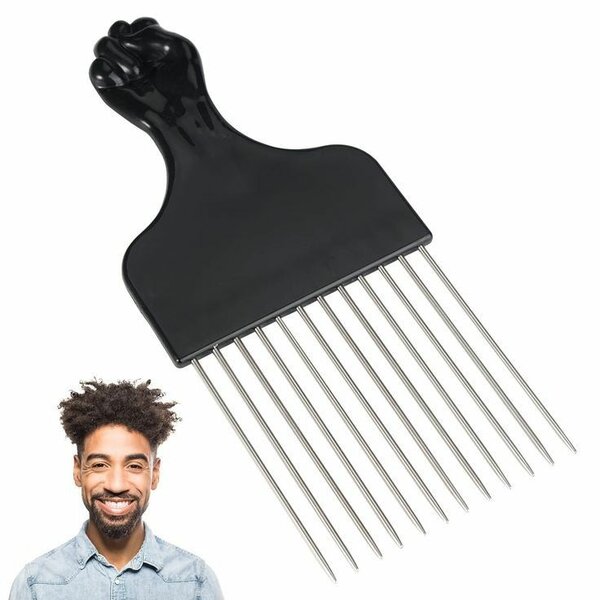 Peigne Afro Métal Poignée