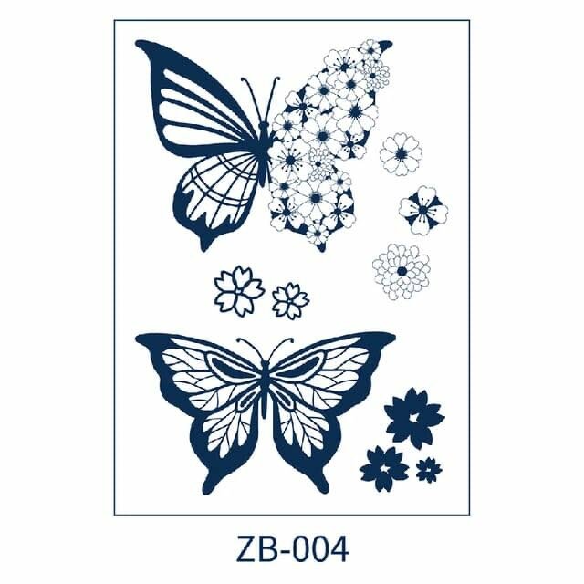 Semi permanent tattoo stickers