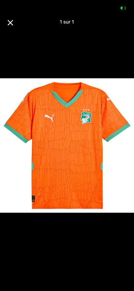 Maillot Côte d'Ivoire 2023