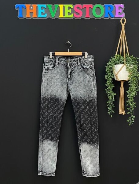 Jeans délavés pour homme et femme THEVIE