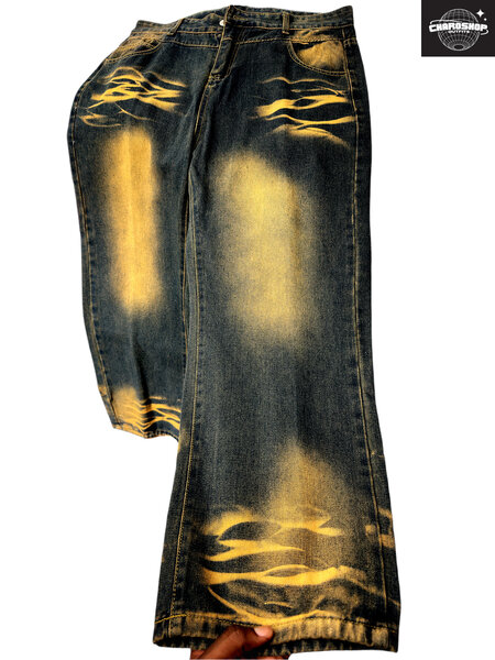 Jean Flamboyant Décontracté Homme