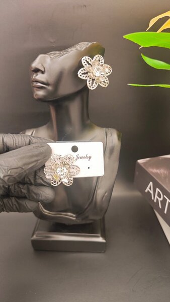 Boucles d'oreilles florales élégantes