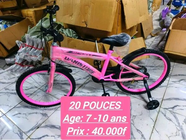 Vélo Enfant 20 Pouces Rose