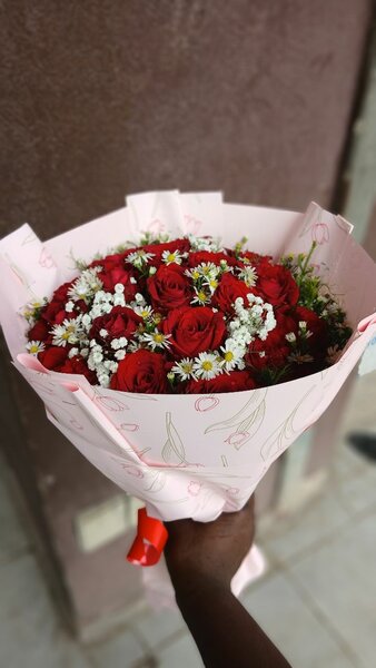 Bouquet de roses rouges