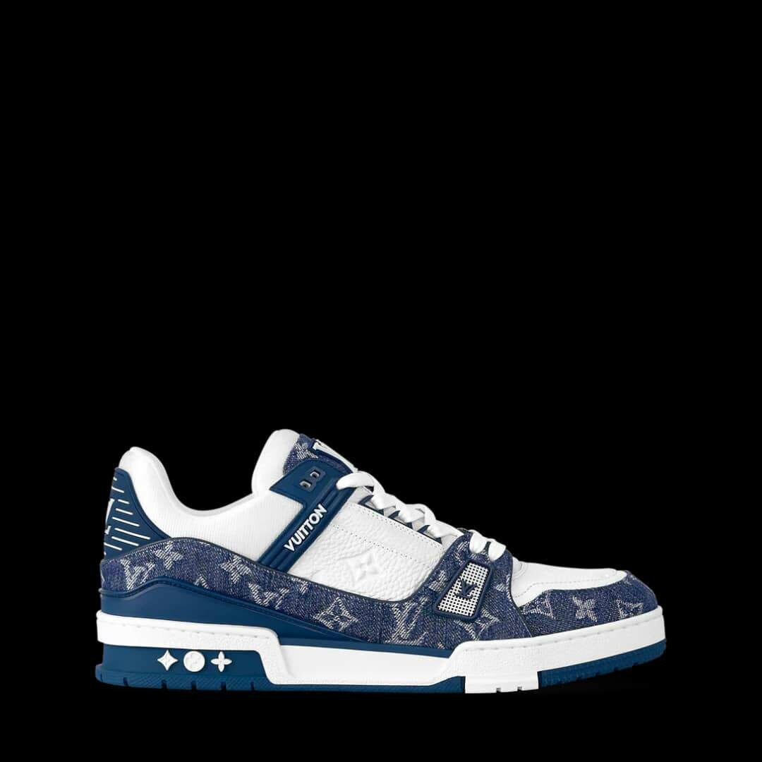 Baskets Homme Luxe Bleu Blanc