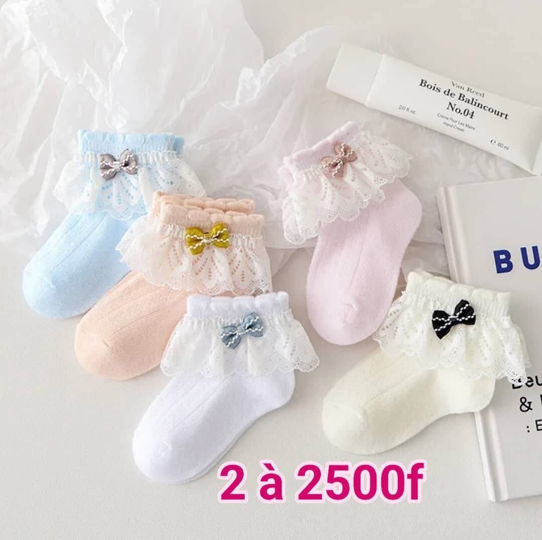 Chaussettes Bébé Coton Noeud