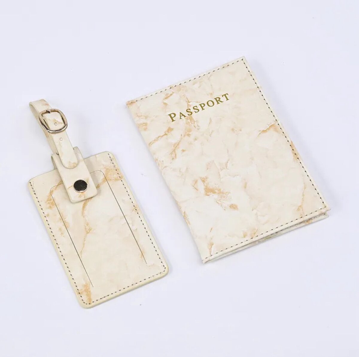 Passport cover with luggage tag