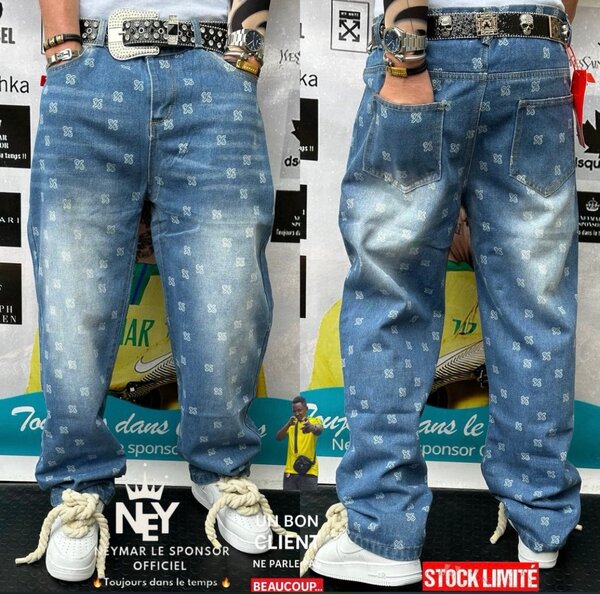 Jean homme décontracté imprimé