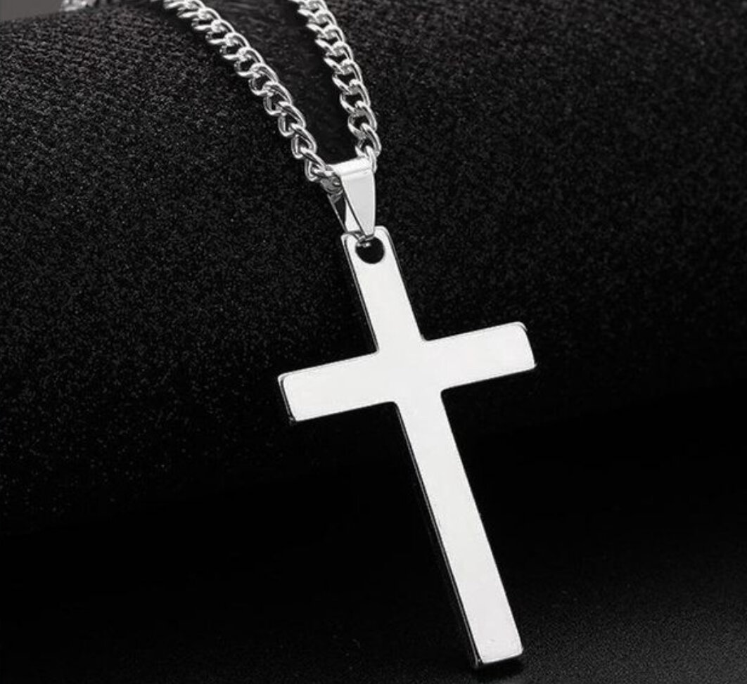 Pendentif Croix en Acier