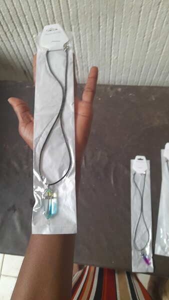 Collier pendentif cristal bohème