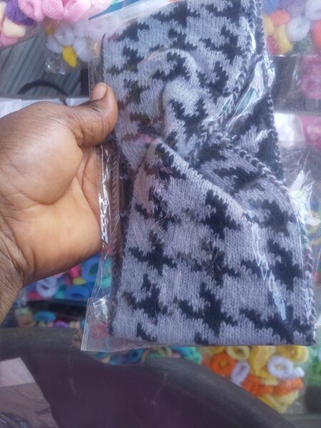 Chouchou cheveux tricoté