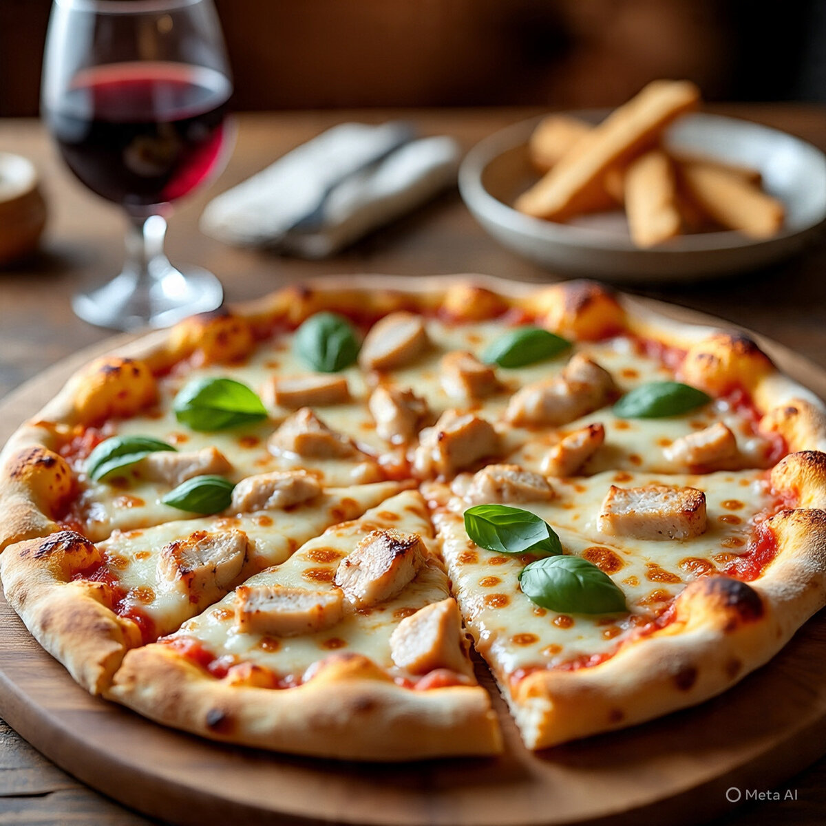 Pizza au Poulet Gourmet