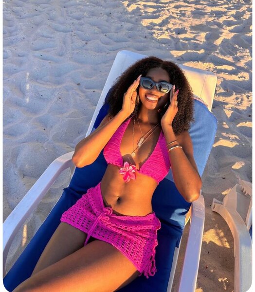 Robe crochet d'été élégante