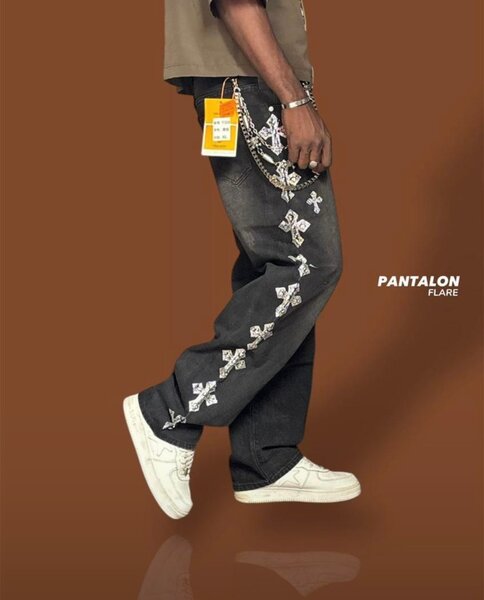 Jeans Flare Streetwear Homme