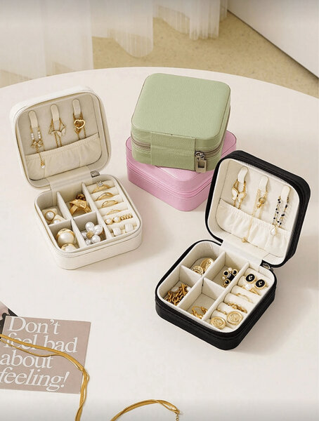 Boîte à bijoux voyage compacte