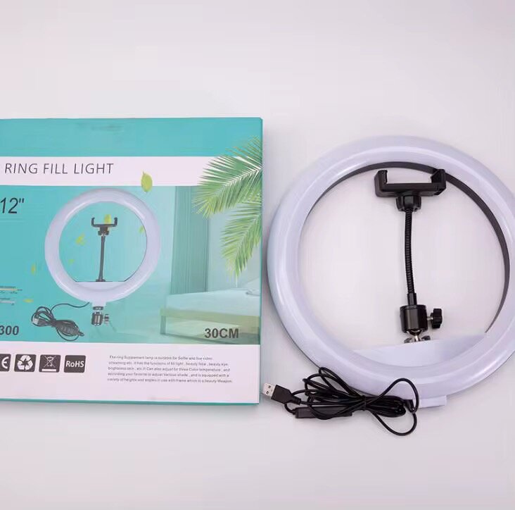 Lampe anneau LED 12''