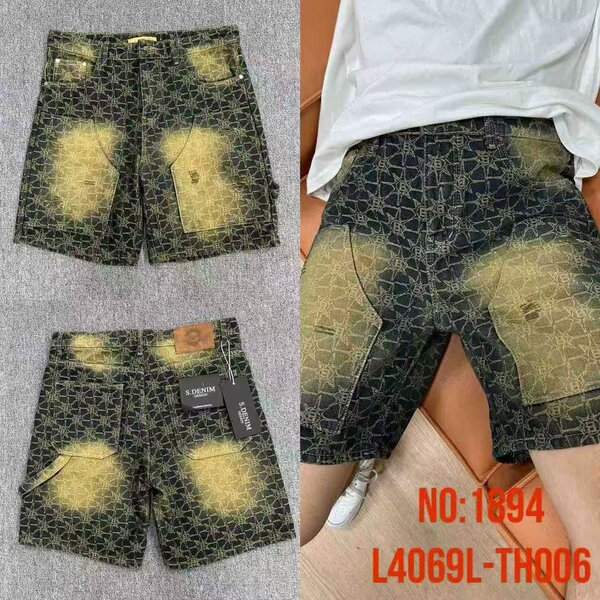 Shorts en jean délavé