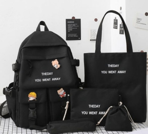 Set de sacs à dos motif chat