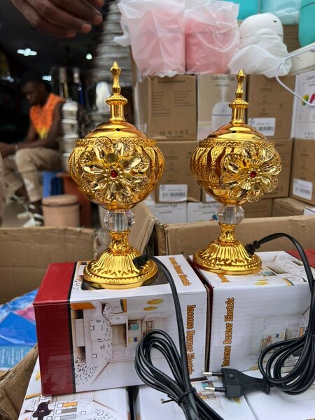 Encensoir Électrique Doré Luxueux