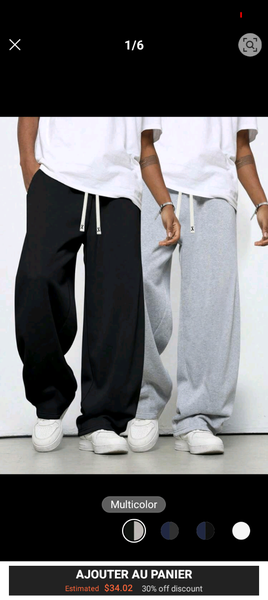 Pantalon Multicolore Décontracté