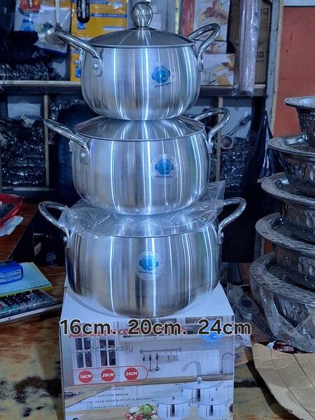 Batterie de Casseroles en Acier Inoxydable