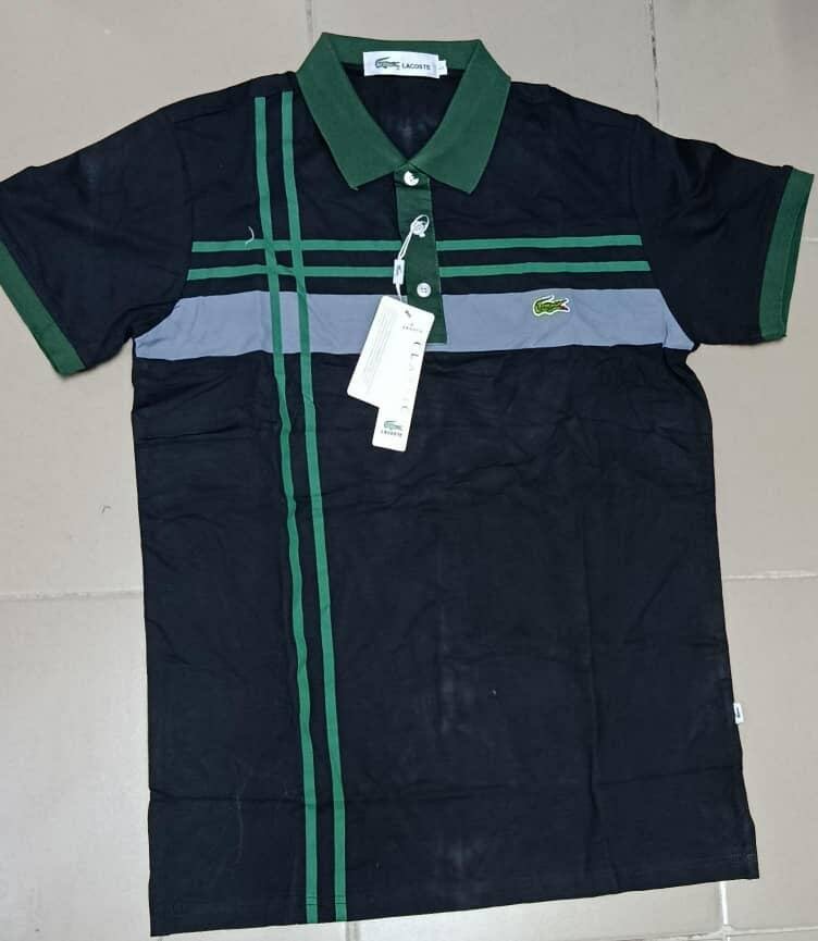 Polo vert élégant homme