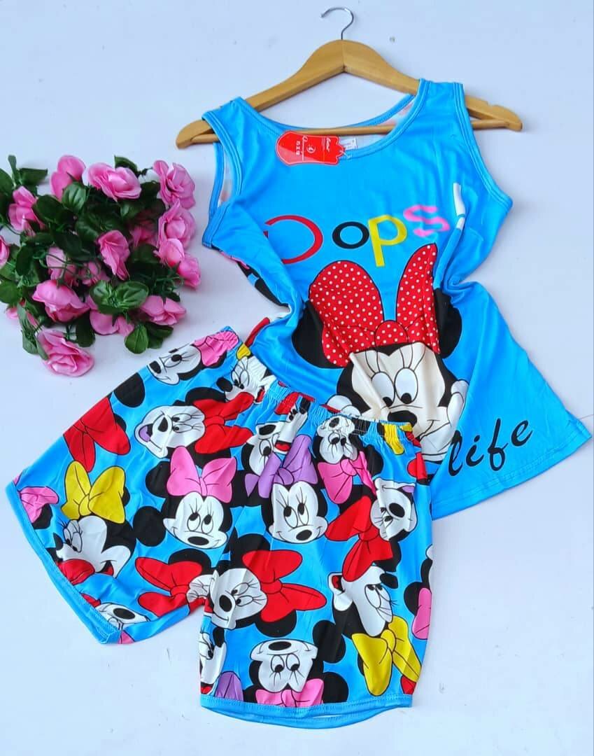 2 pieces leisure top and down: