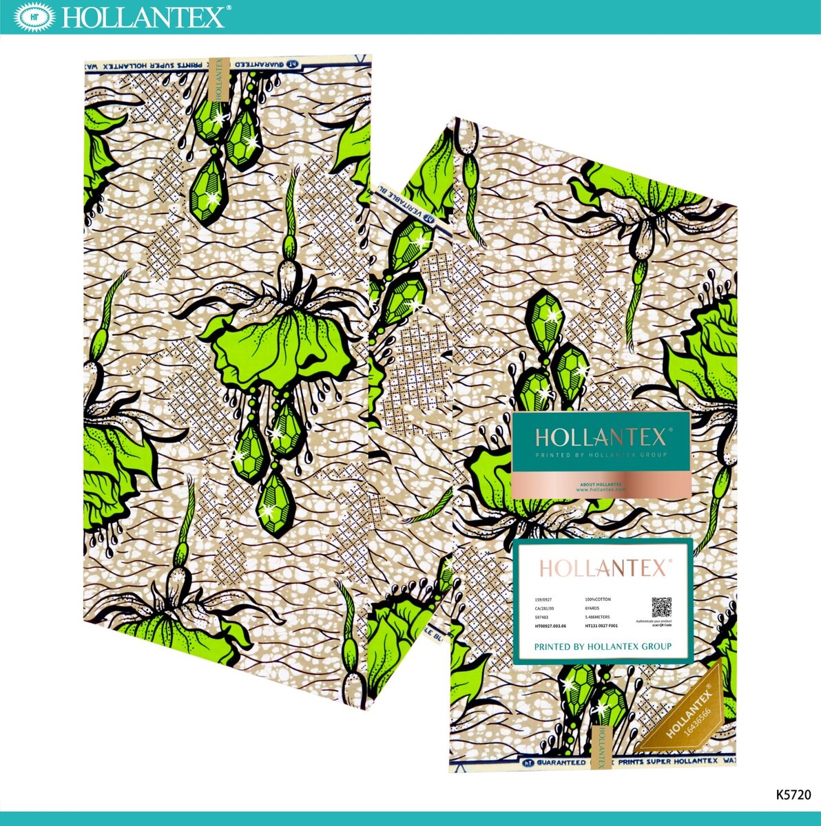 Tissu imprimé africain vibrant