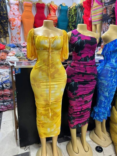 Robe Midi Imprimée Été Femme