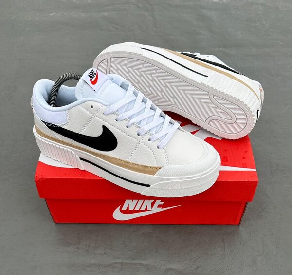 Nike Baskets Mode Homme Blanc