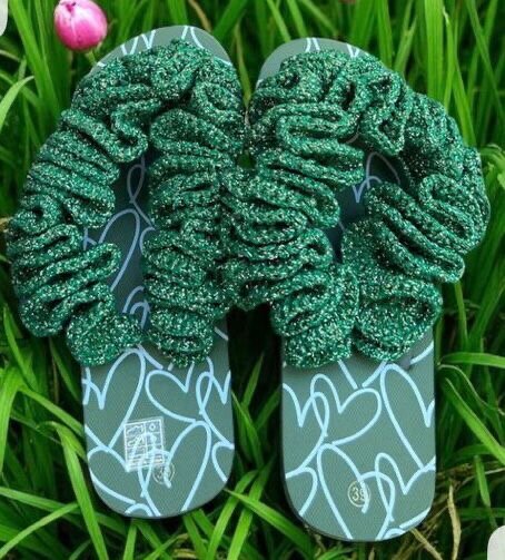Sandales créatives vertes