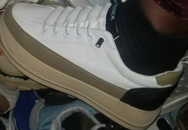 Chaussures de sport unisexes en cuir