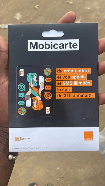 Mobicarte  orange france puce