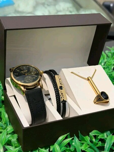 Montre Homme Luxe avec Bracelets et Collier