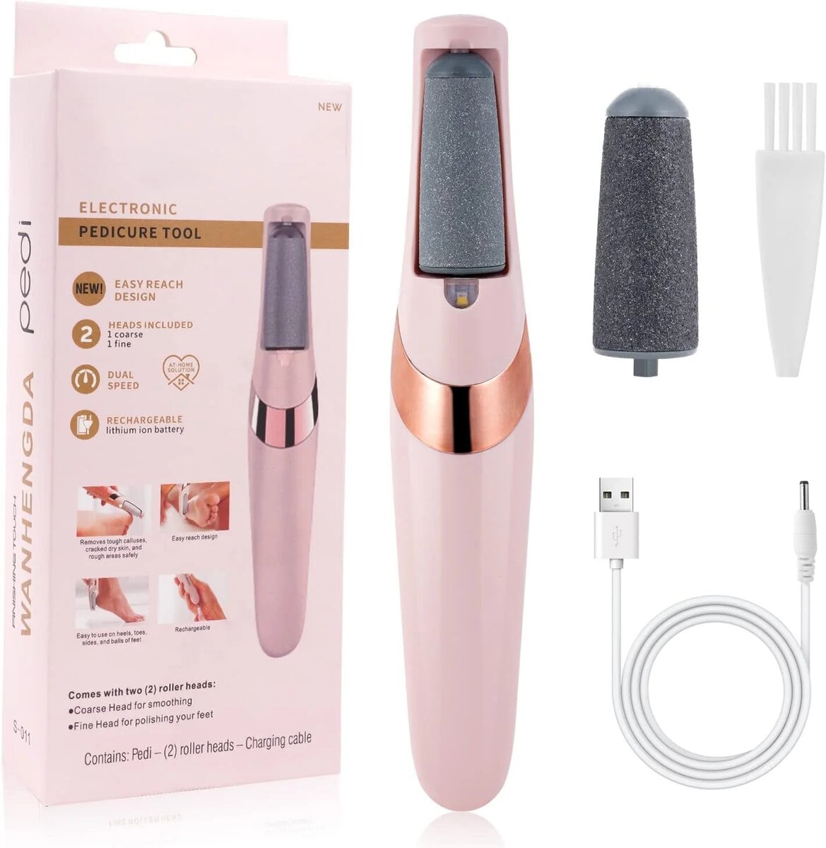 Appareil Électronique Pédicure Rechargeable
