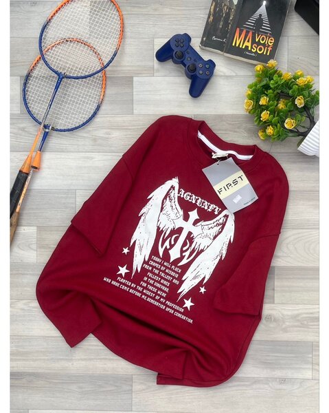 T-shirt imprimé homme col rond