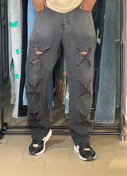 Jean déchiré style urbain