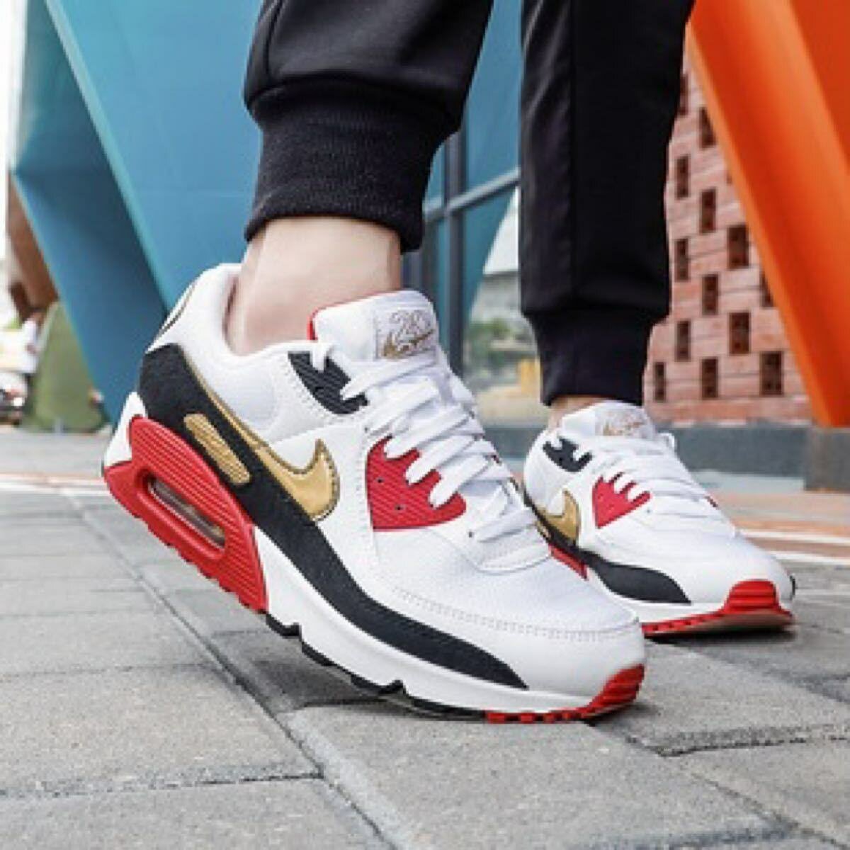 Sneakers Air Max Blanc Rouge Noir
