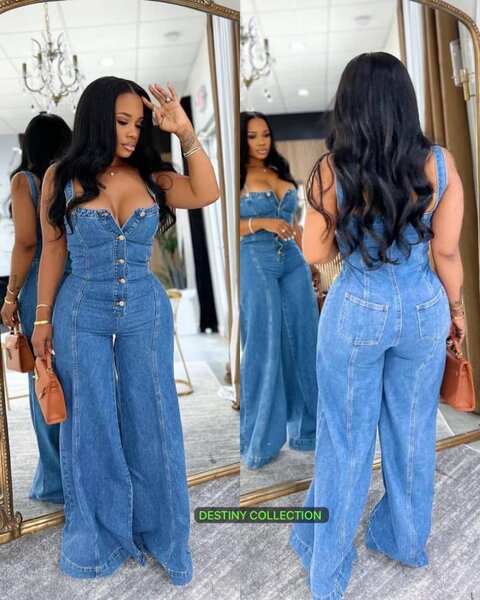 Combinaison en jean pour femmes