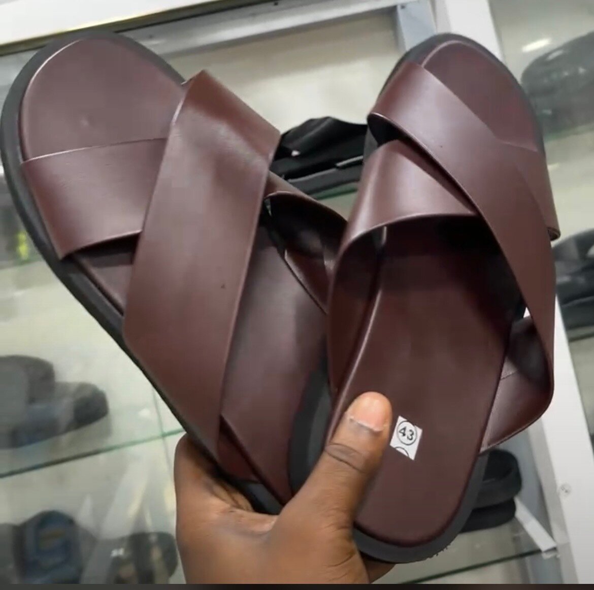 Sandales d'été en cuir