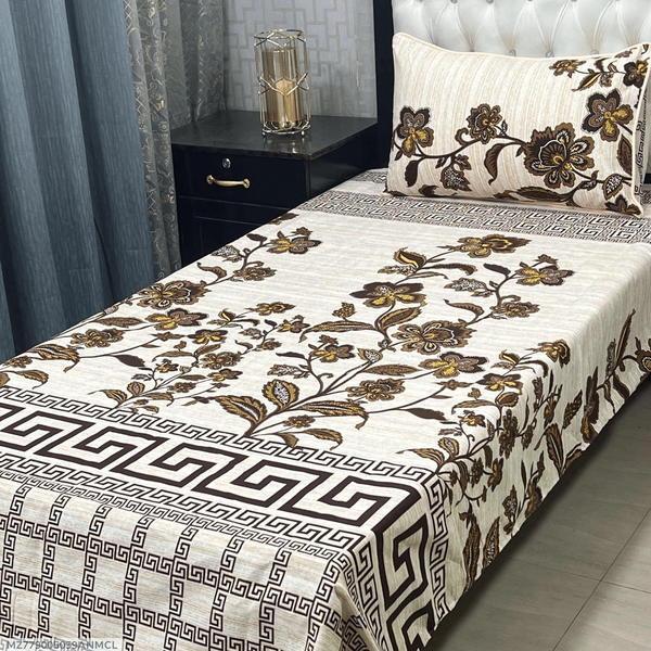 Crystal cotton printed Single Bedsheet