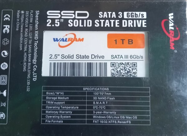 SSD 1TB SATA 3 2.5" rapide