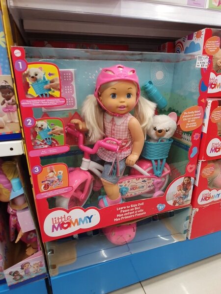 Poupée vélo joueuse interactive