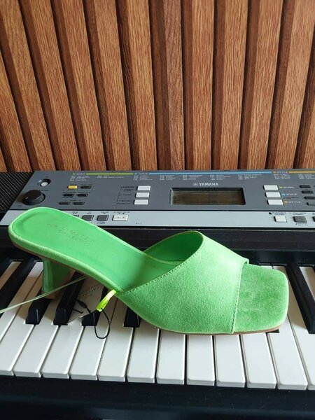 Chaussures à talons vertes