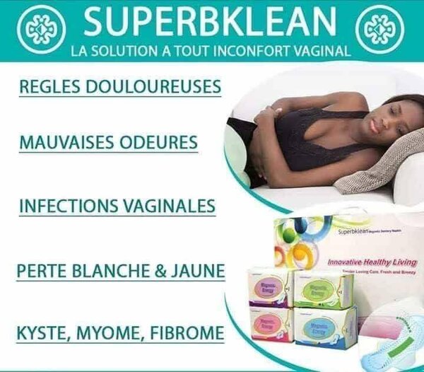 Serviettes Hygiéniques Magnétiques Superbklean