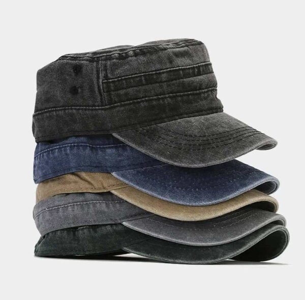 Casquette de style militaire unisexe