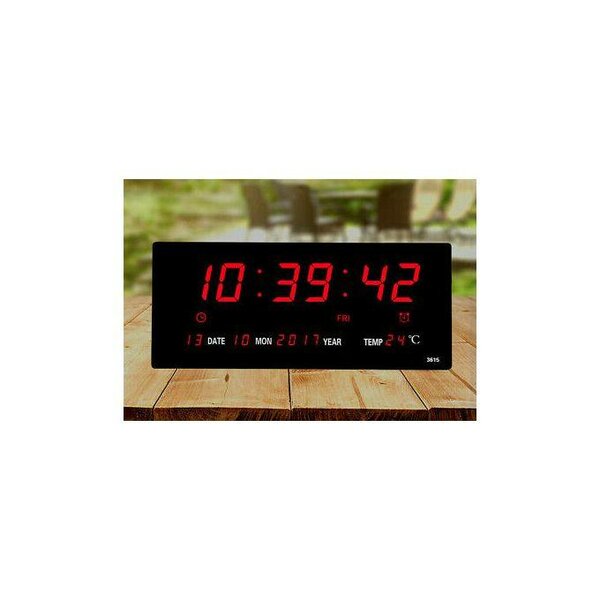 Horloge Murale Numérique Température Affichage Date Réveil G
