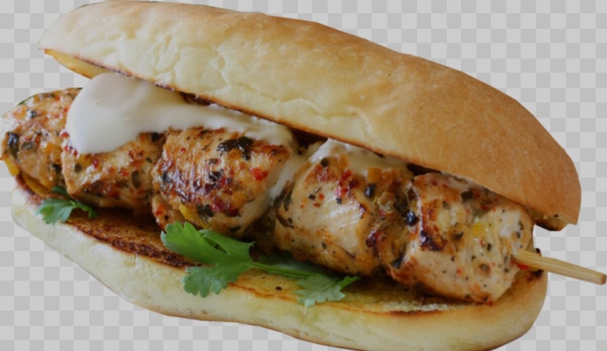 Sandwichs kebab délicieux