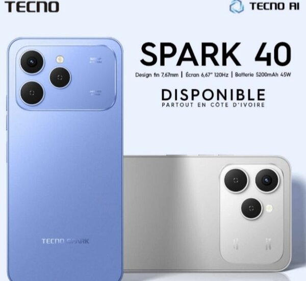 Tecno Spark 40 Smartphone Débloqué