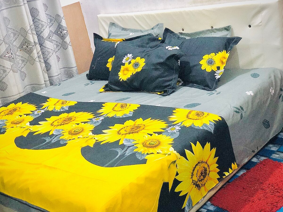 2 bedsheets 5 pillow cases